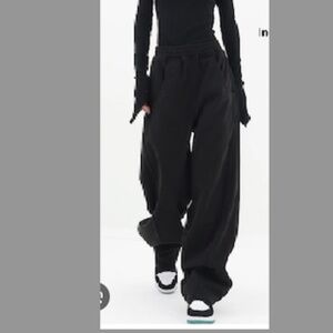 Commense Black Wide Leg Pants